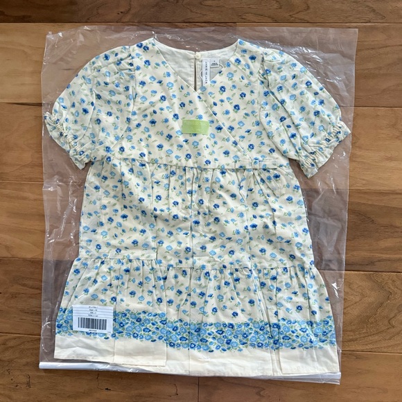 Brand New Janie & Jack Girls Yellow Ditsy Floral Wrap Dress, Size 5, NWT - Picture 4 of 4